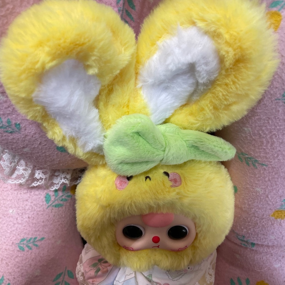 Baby three Lilyrabbit Town V2 Series Vinyl Plush Pendant (Yellow) - Picture 3 of 8
